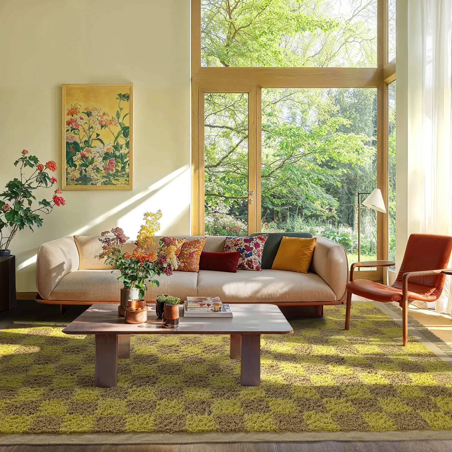 Tapetes felpudos - Elsey Natural Cotton Shaggy (rumeno/bege)