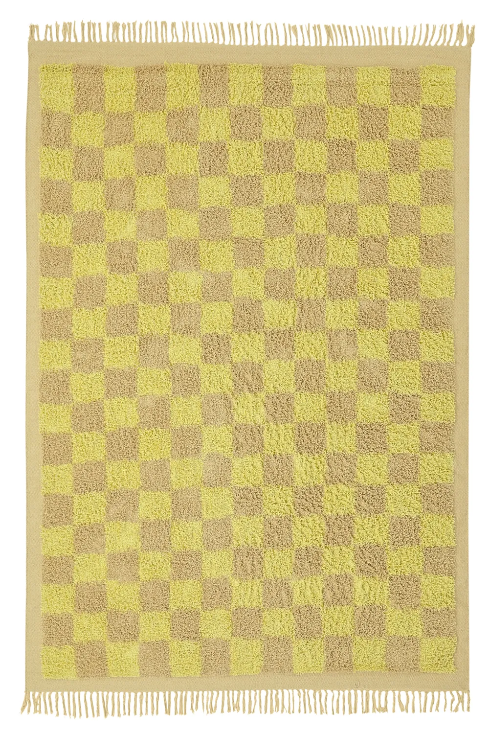 Tapetes felpudos - Elsey Natural Cotton Shaggy (rumeno/bege)