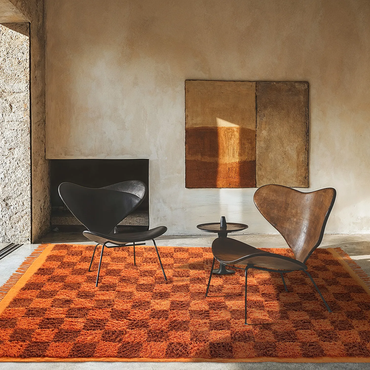 Tapetes felpudos - Elsey Natural Cotton Shaggy (oranžna/rdeča)