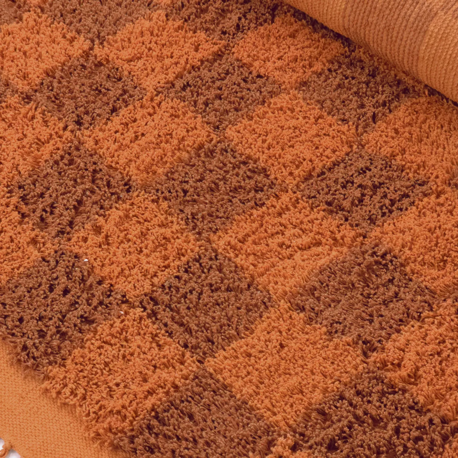 Tapetes felpudos - Elsey Natural Cotton Shaggy (oranžna/rdeča)