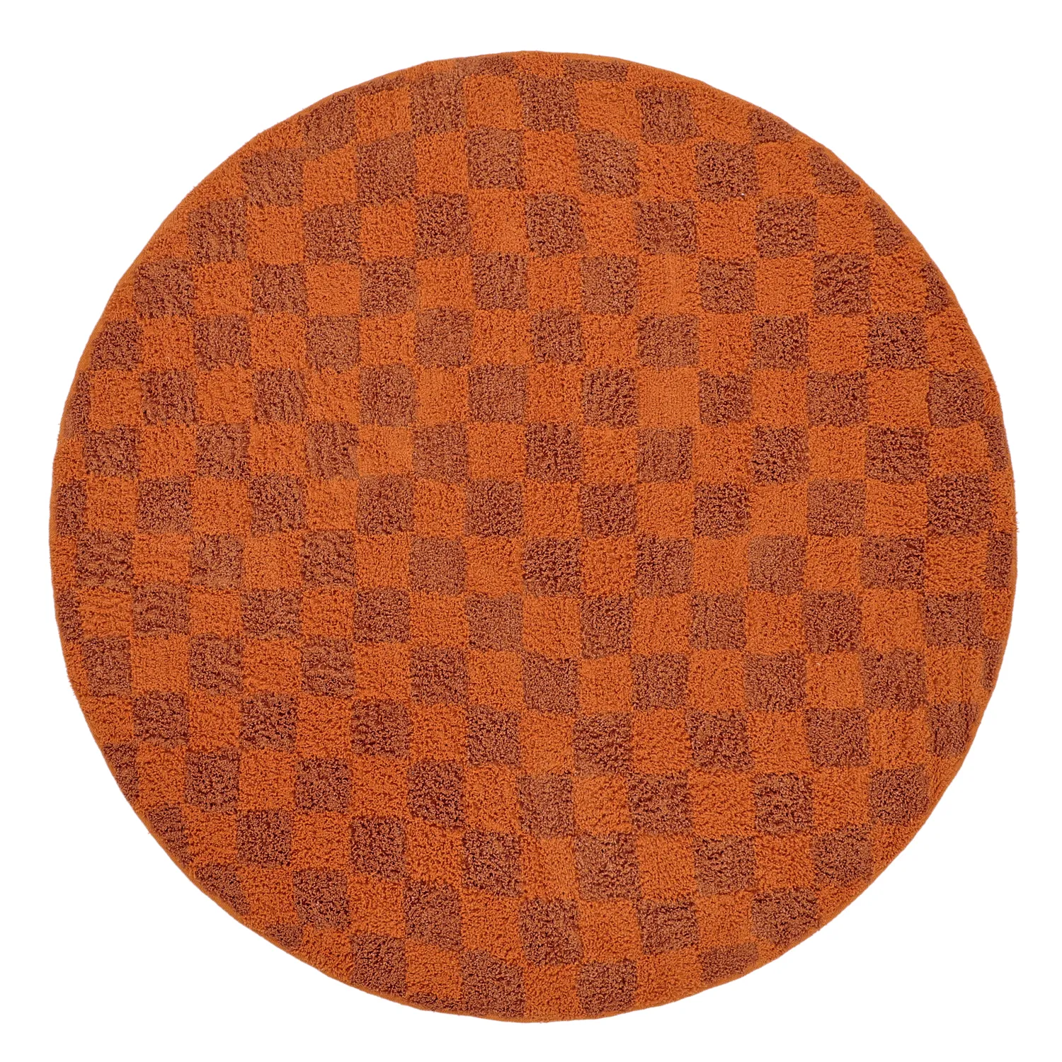 Tapete redondo - Elsey Natural Cotton Shaggy (oranžna/rdeča)