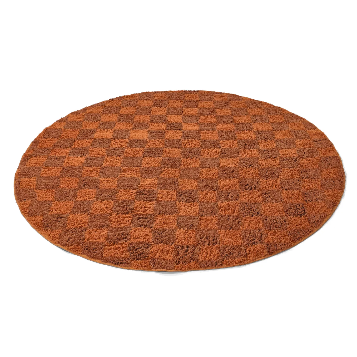 Tapete redondo - Elsey Natural Cotton Shaggy (oranžna/rdeča)