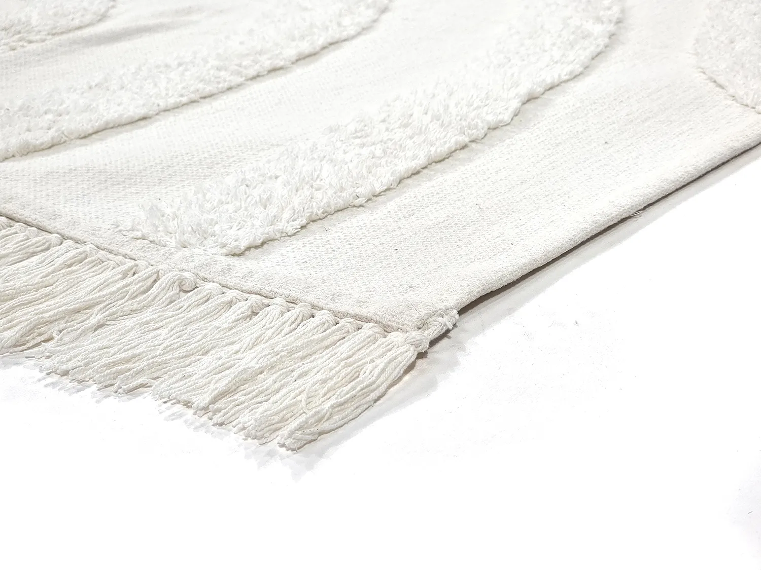 Tapetes felpudos - Emilia Natural Cotton Shaggy (offwhite)