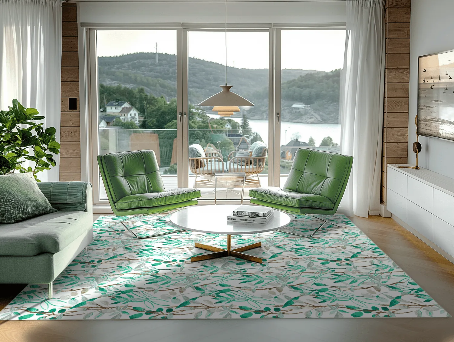 Tapete Wilton - Evelina (verde/multi)