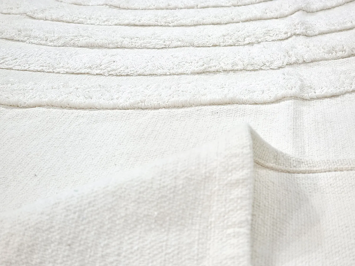 Tapete redondo - Everly Natural Cotton Shaggy (offwhite)