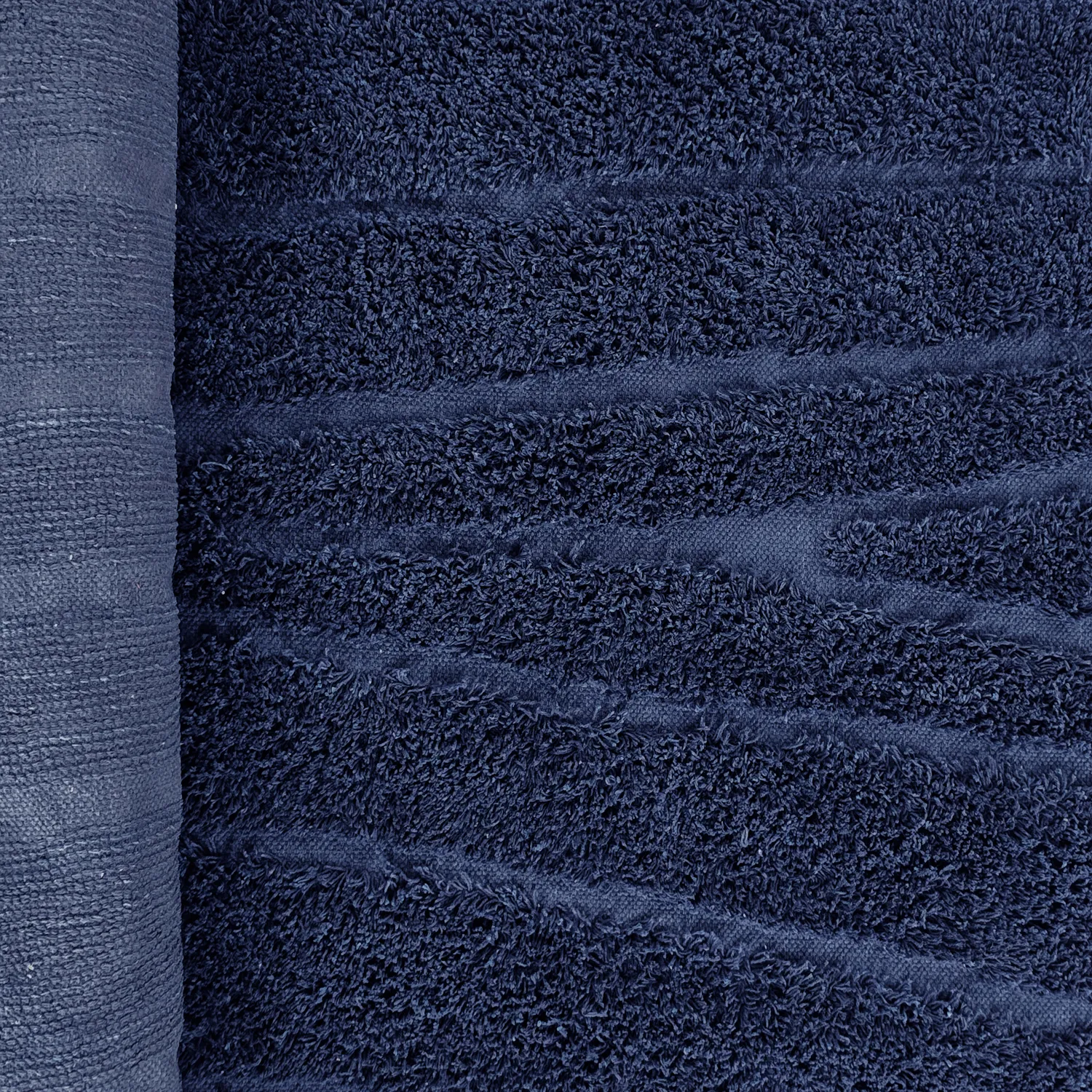 Tapete redondo - Farley Natural Cotton Shaggy (modra)