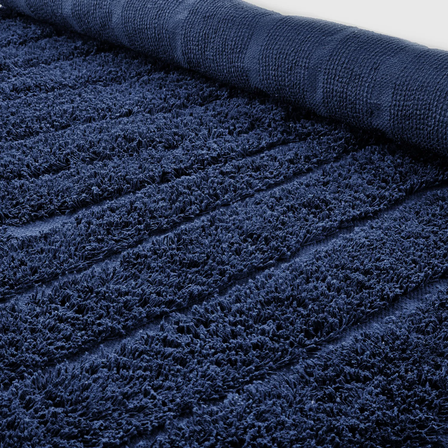 Tapete redondo - Farley Natural Cotton Shaggy (modra)