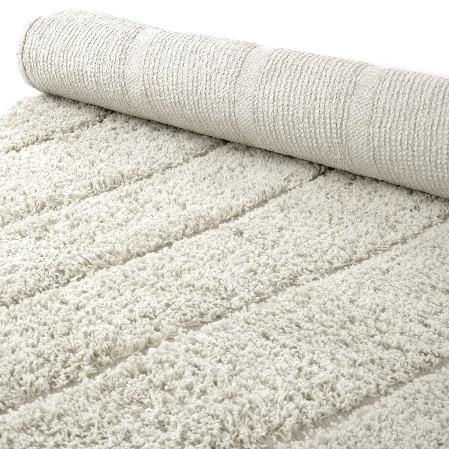 Tapete redondo - Farley Natural Cotton Shaggy (umazano bela)