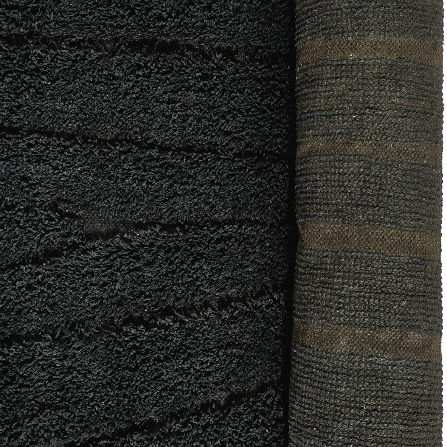 Tapetes felpudos - Farley Natural Cotton Shaggy (črna)