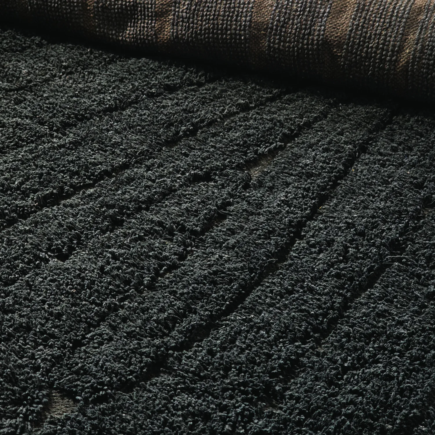 Tapetes felpudos - Farley Natural Cotton Shaggy (črna)