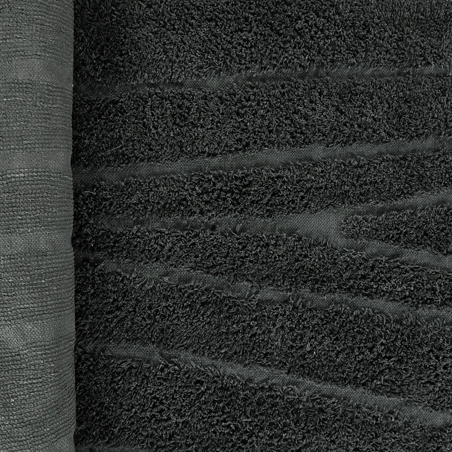 Tapete redondo - Farley Natural Cotton Shaggy (črna)