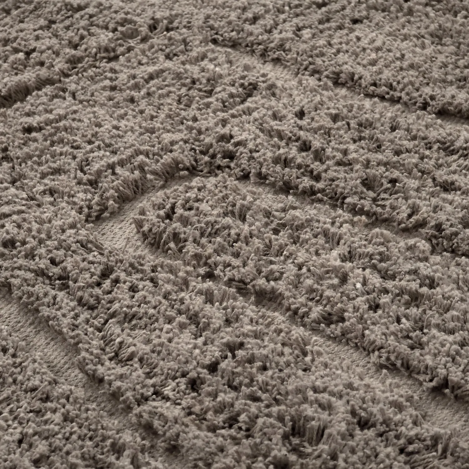 Tapete redondo - Farley Natural Cotton Shaggy (taupe)