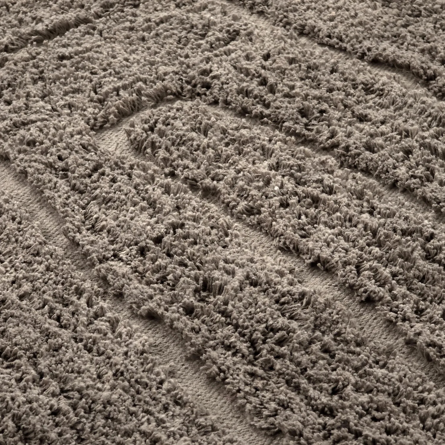 Tapete redondo - Farley Natural Cotton Shaggy (taupe)