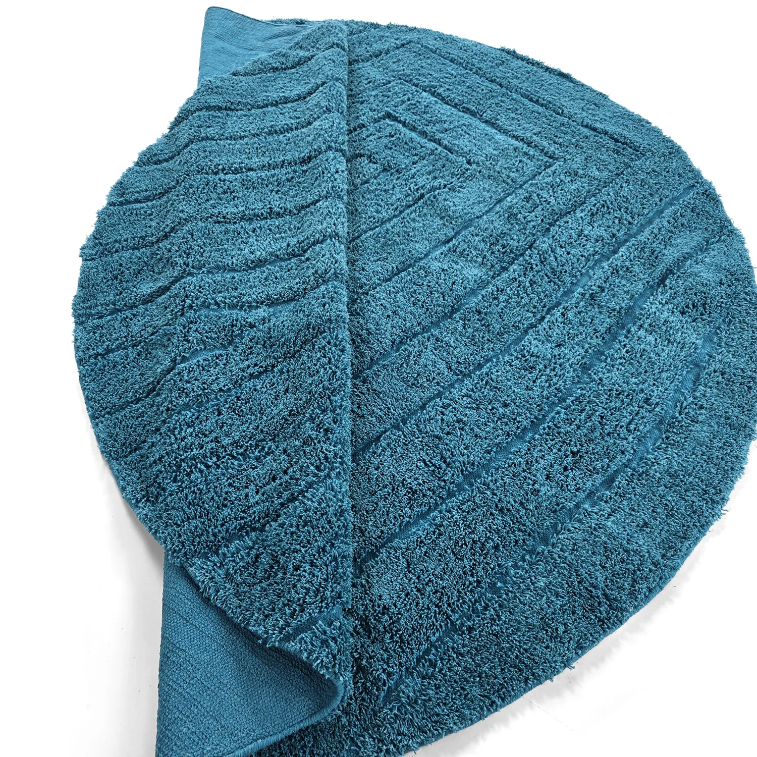 Tapete redondo - Farley Natural Cotton Shaggy (turkizna)