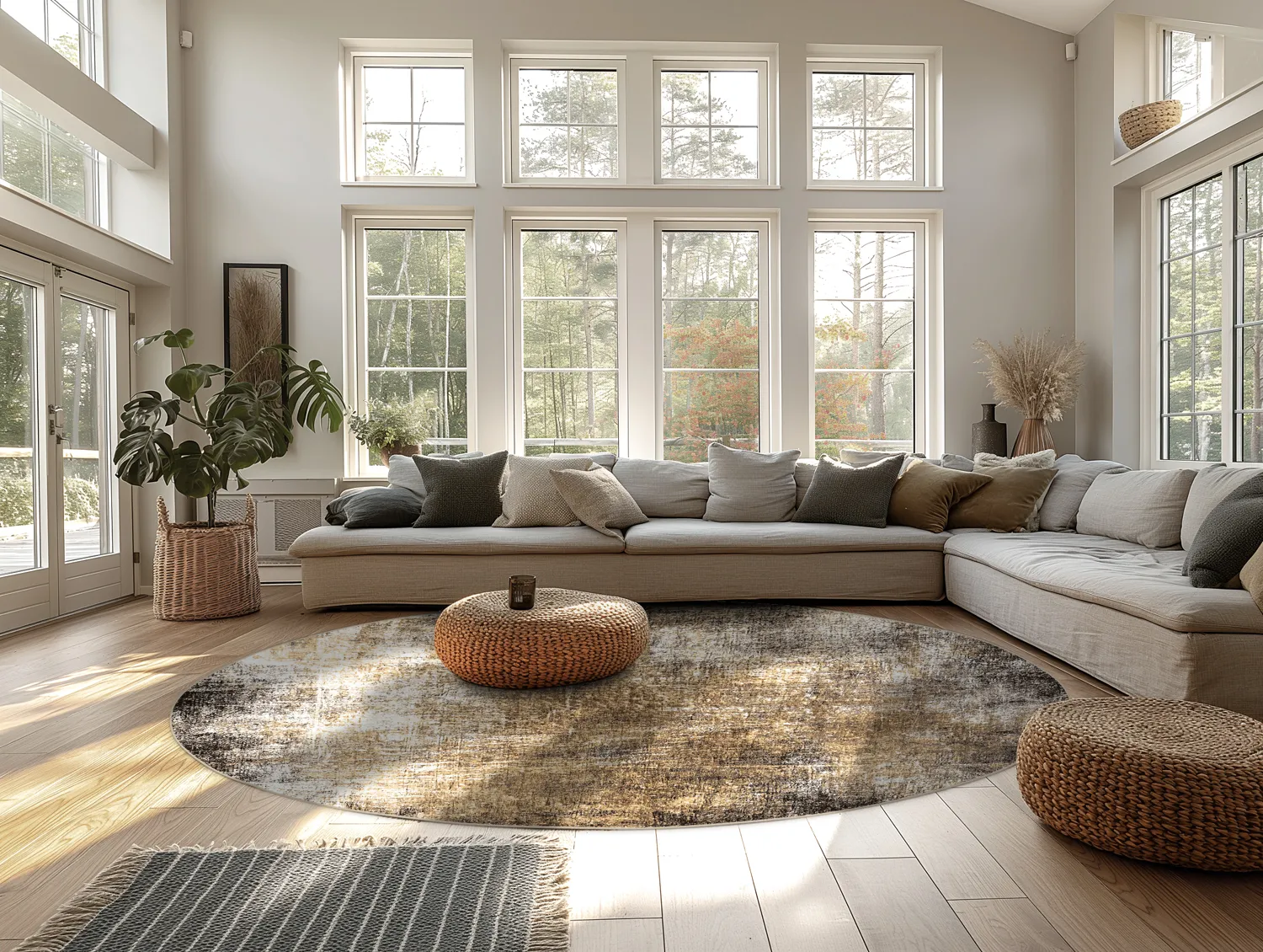 Tapete redondo - Florent (marrom)