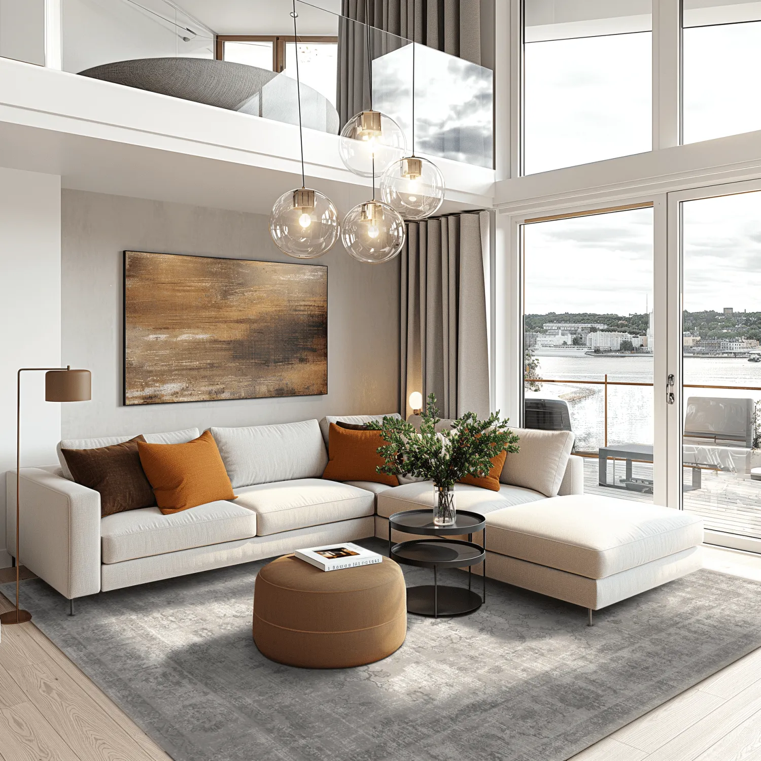 Tapete redondo - Gombalia (cinza)