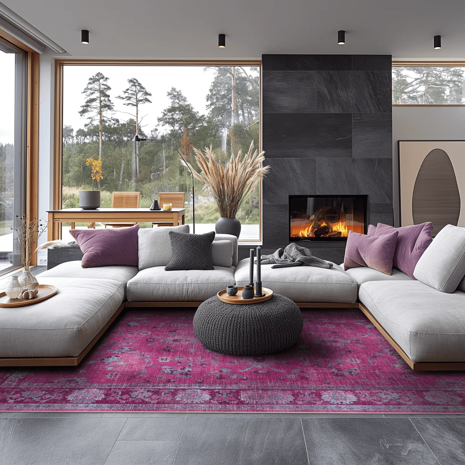 Tapete Wilton - Gombalia (roxo)