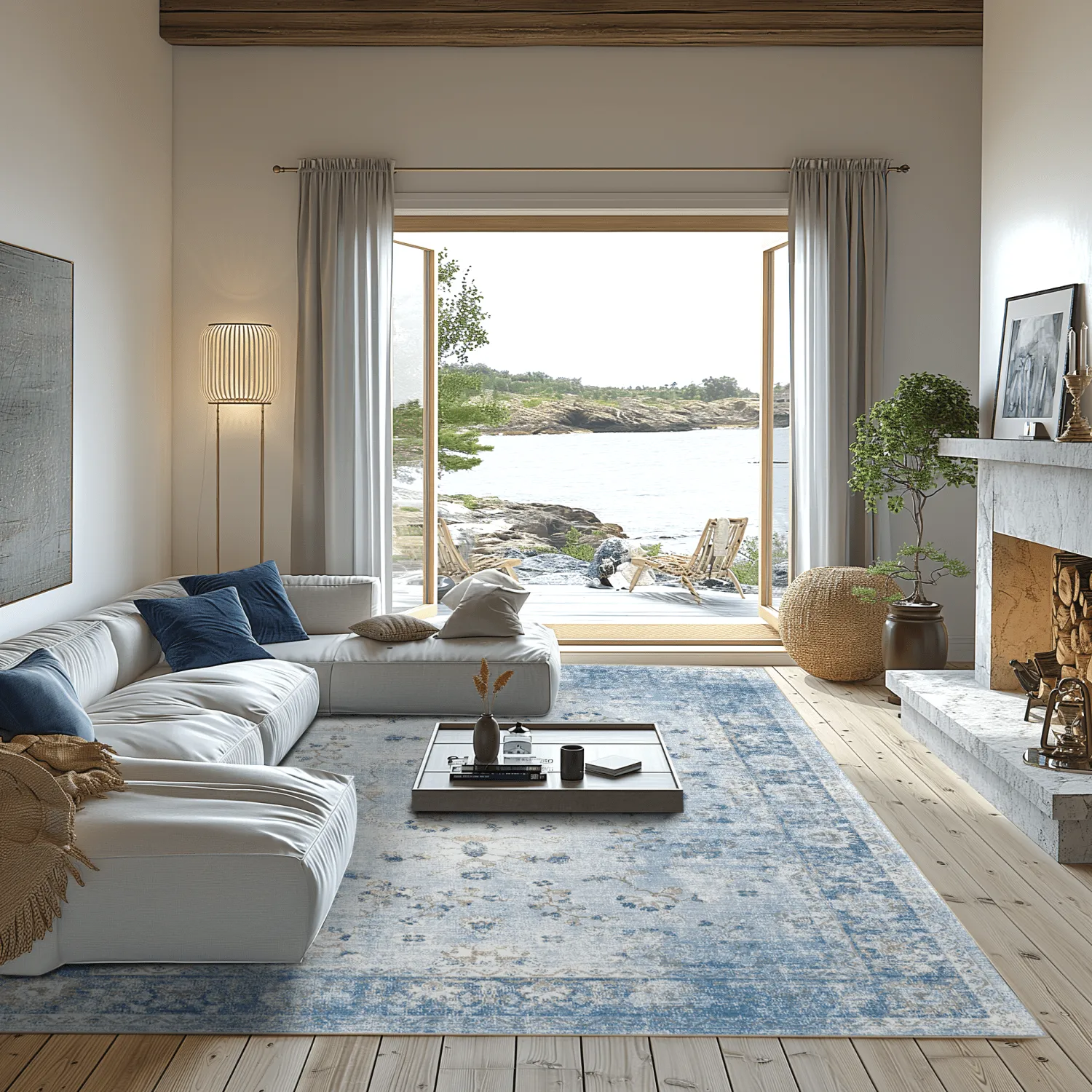 Tapete Wilton - Gombalia (azul claro)