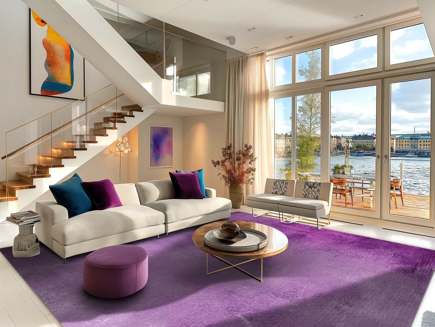 Tapete Wilton - Guillos (roxo)