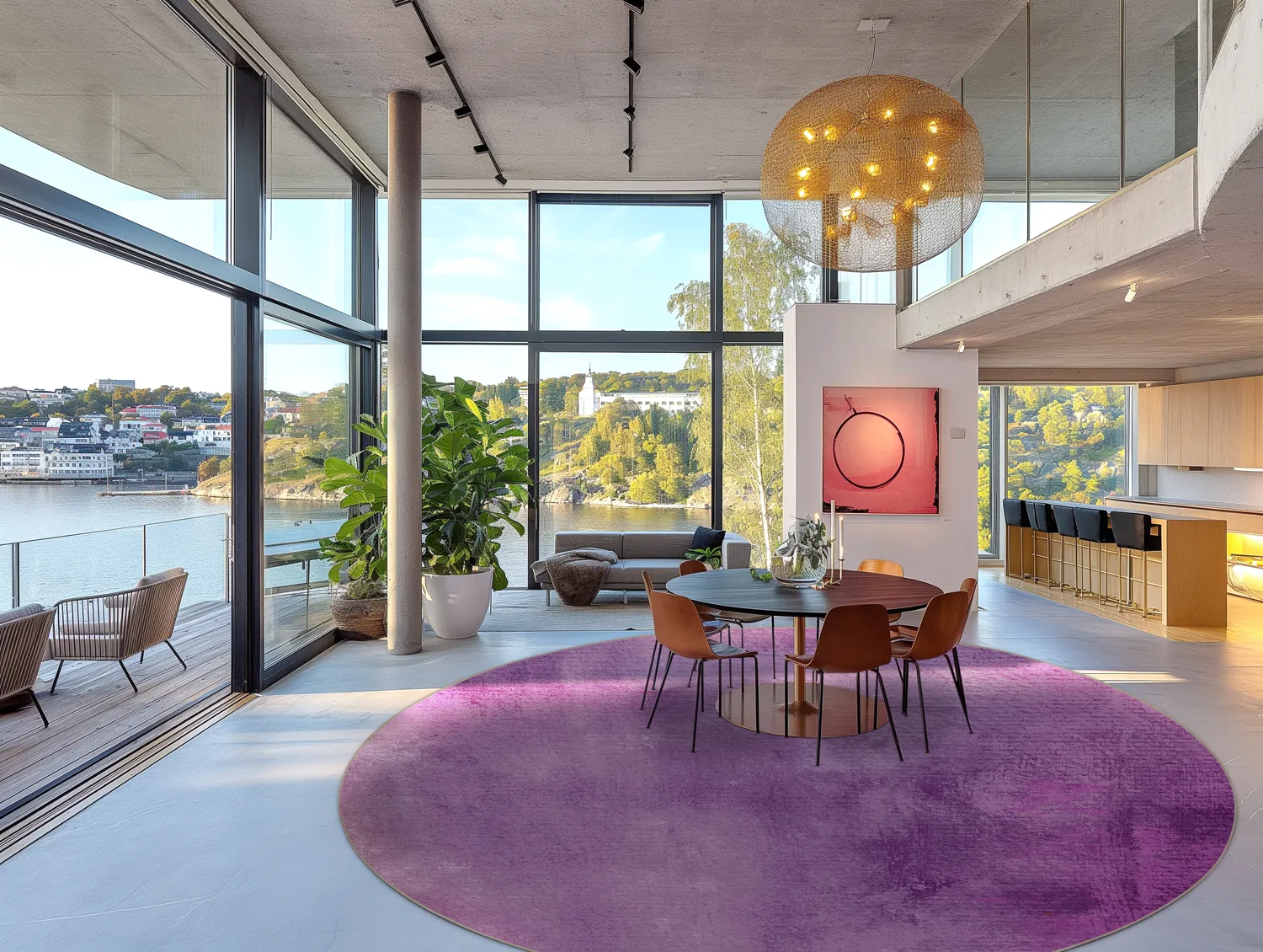 Tapete redondo - Guillos (roxo)