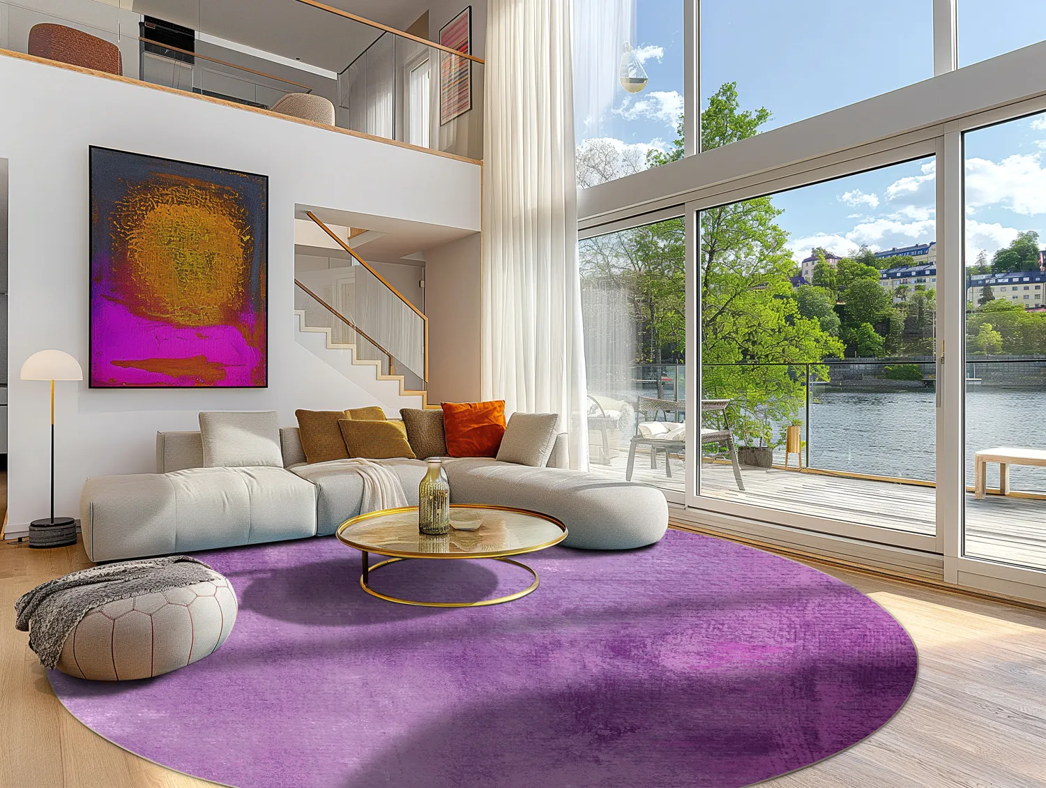 Tapete redondo - Guillos (roxo)