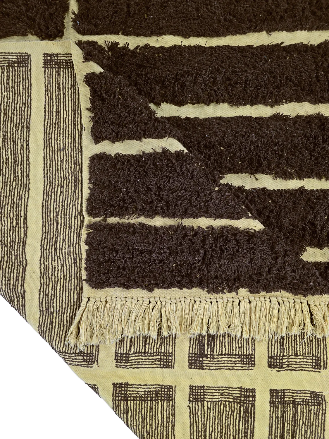 Tapetes felpudos - Ikara Natural Cotton Shaggy (marrom)