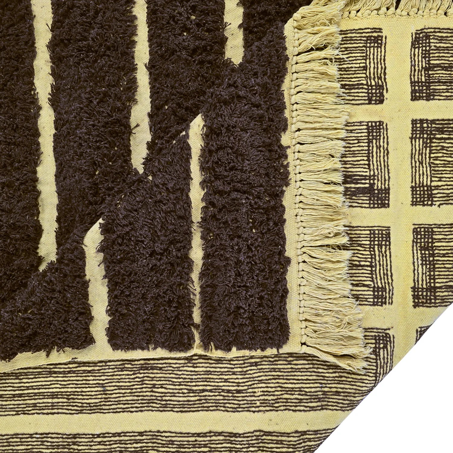 Tapetes felpudos - Ikara Natural Cotton Shaggy (marrom)