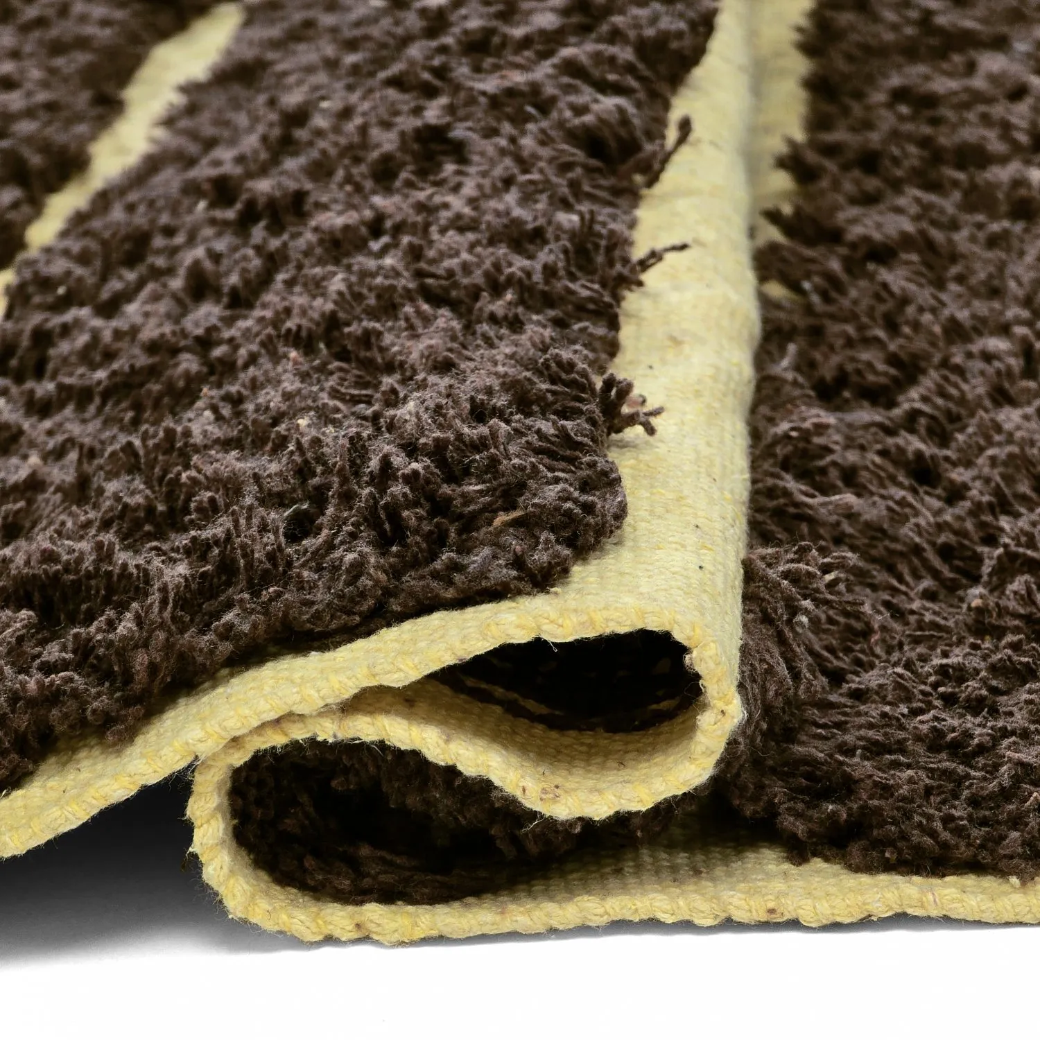 Tapetes felpudos - Ikara Natural Cotton Shaggy (marrom)