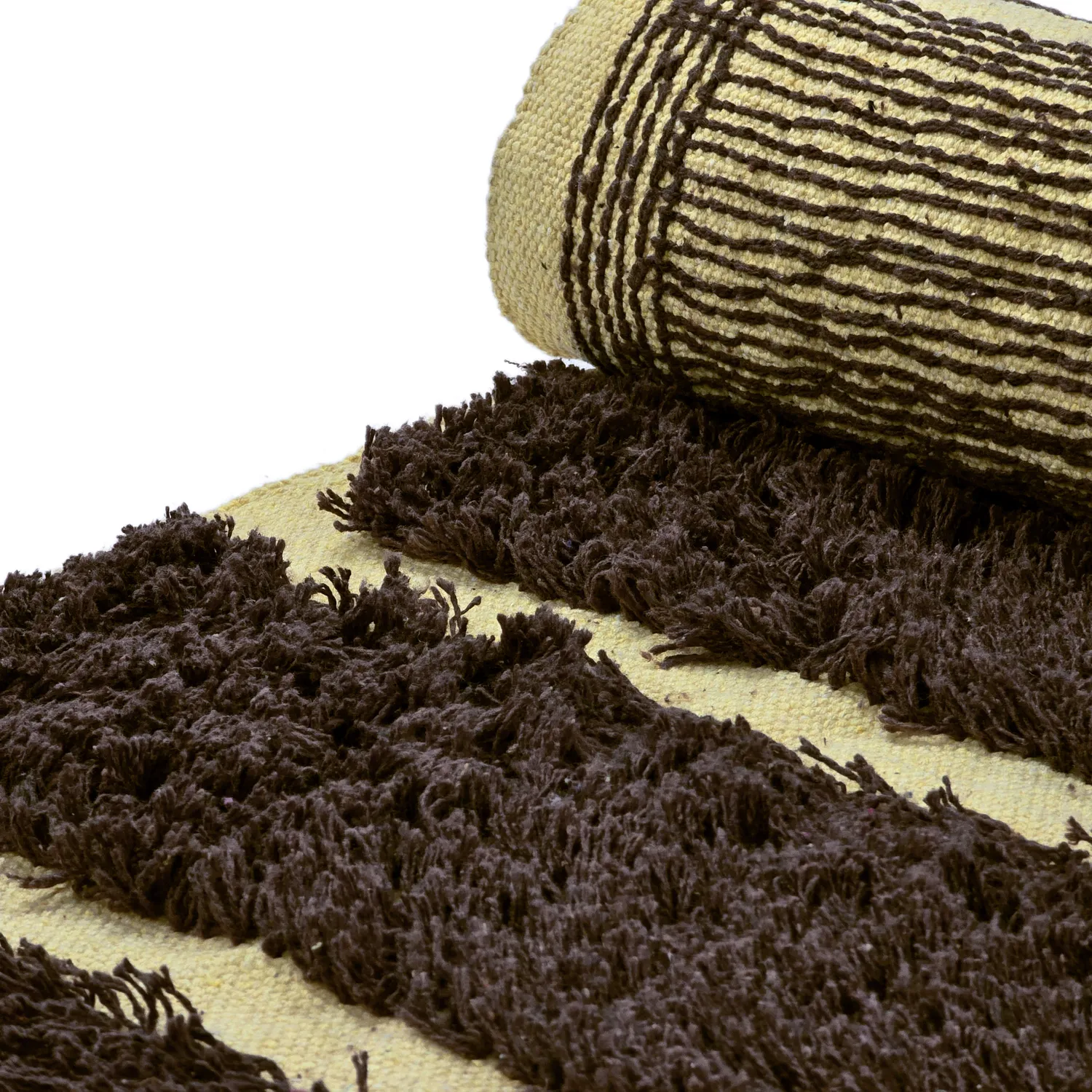 Tapetes felpudos - Ikara Natural Cotton Shaggy (marrom)