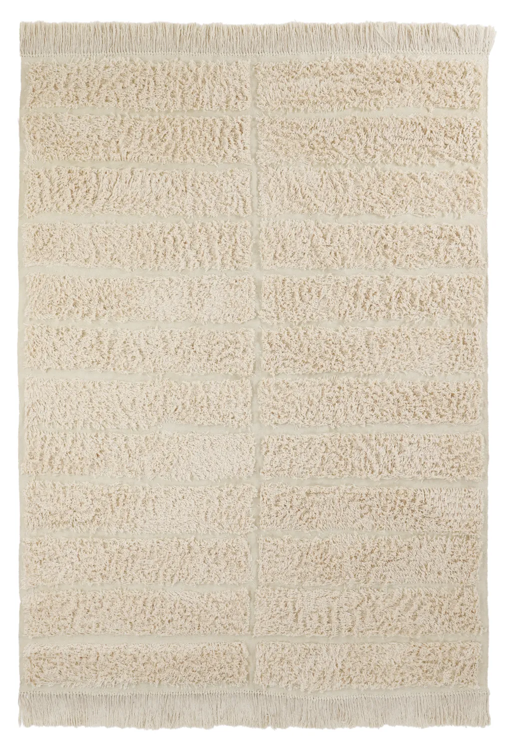 Tapetes felpudos - Ikara Natural Cotton Shaggy (creme)