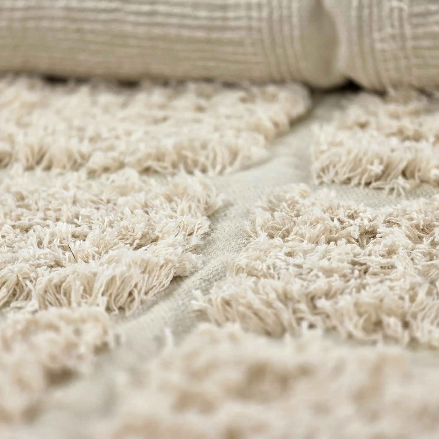 Tapetes felpudos - Ikara Natural Cotton Shaggy (creme)