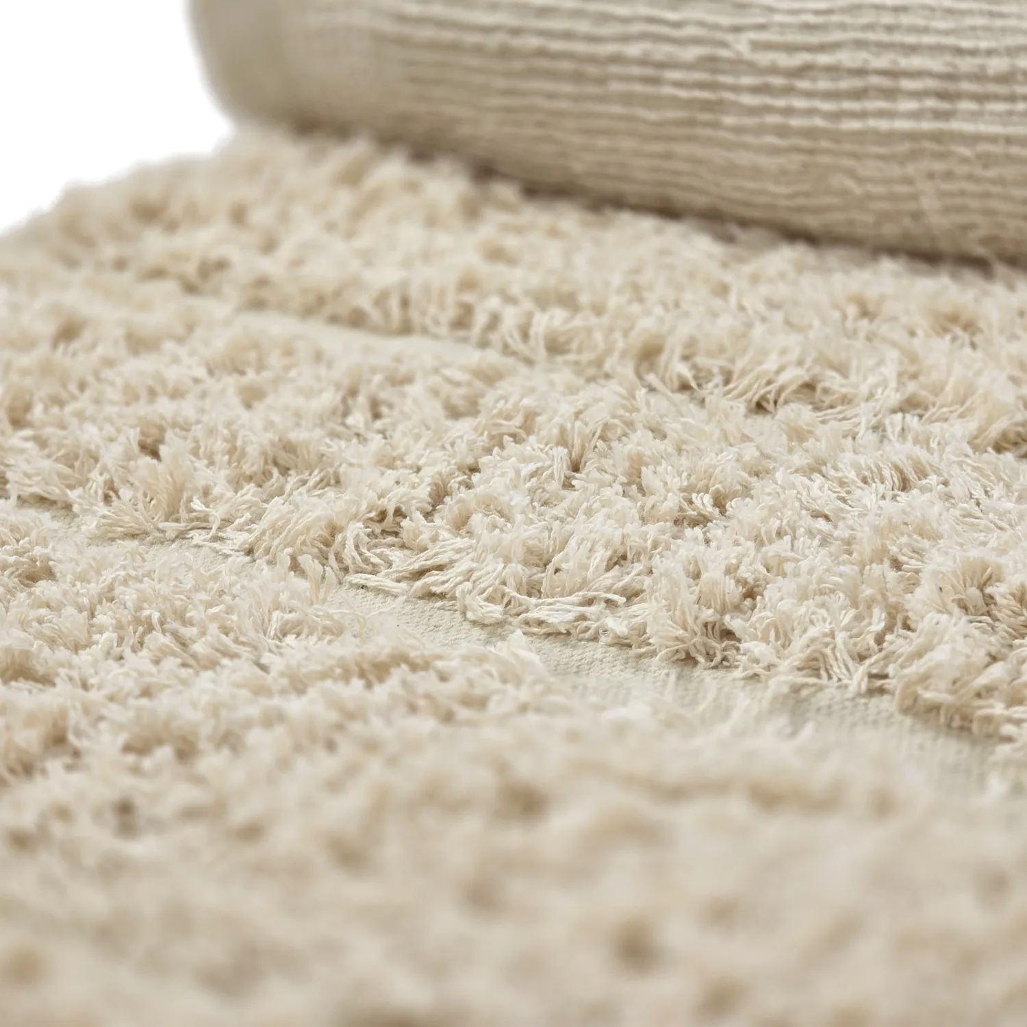Tapetes felpudos - Ikara Natural Cotton Shaggy (creme)