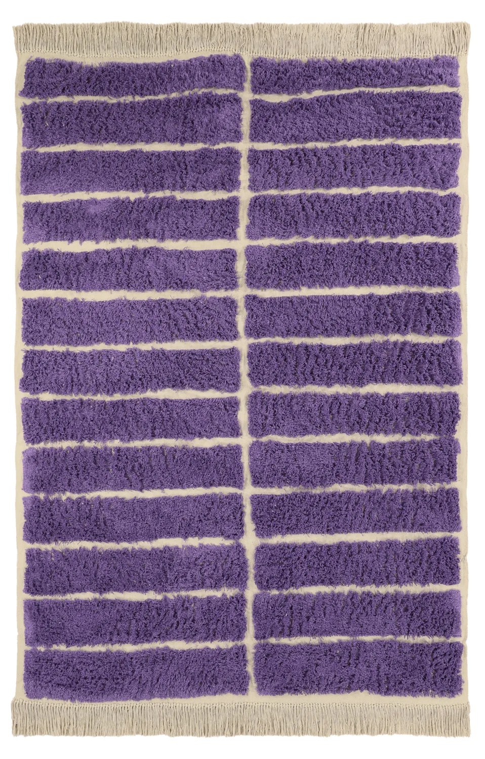 Tapetes felpudos - Ikara Natural Cotton Shaggy (roxo)