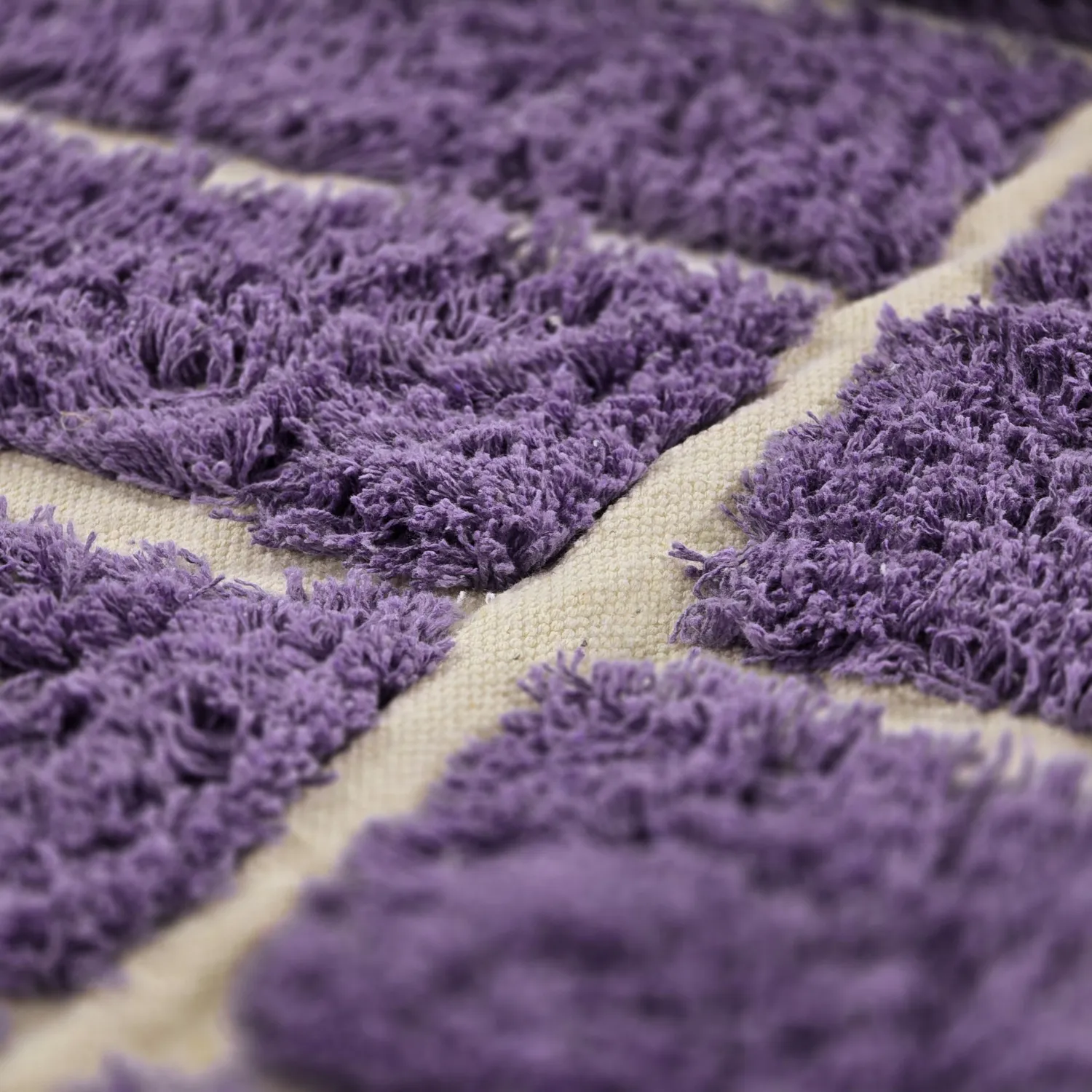 Tapetes felpudos - Ikara Natural Cotton Shaggy (roxo)