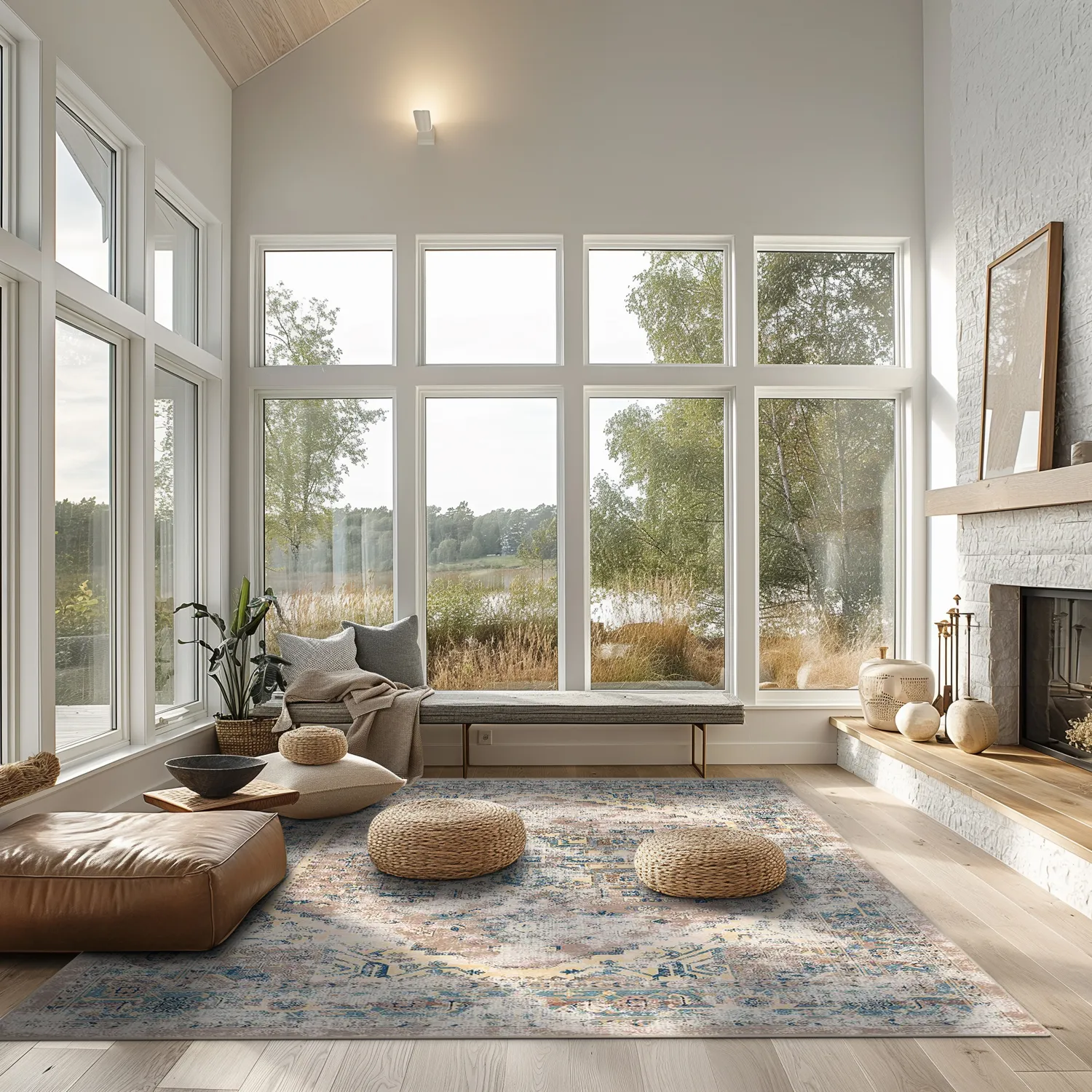 Tapete Wilton - Javis (azul/multicolorido)