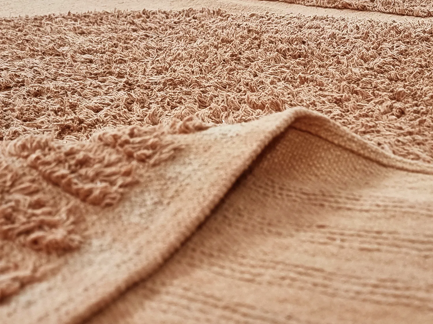 Tapetes felpudos - Jovie Natural Cotton Shaggy (terracota)