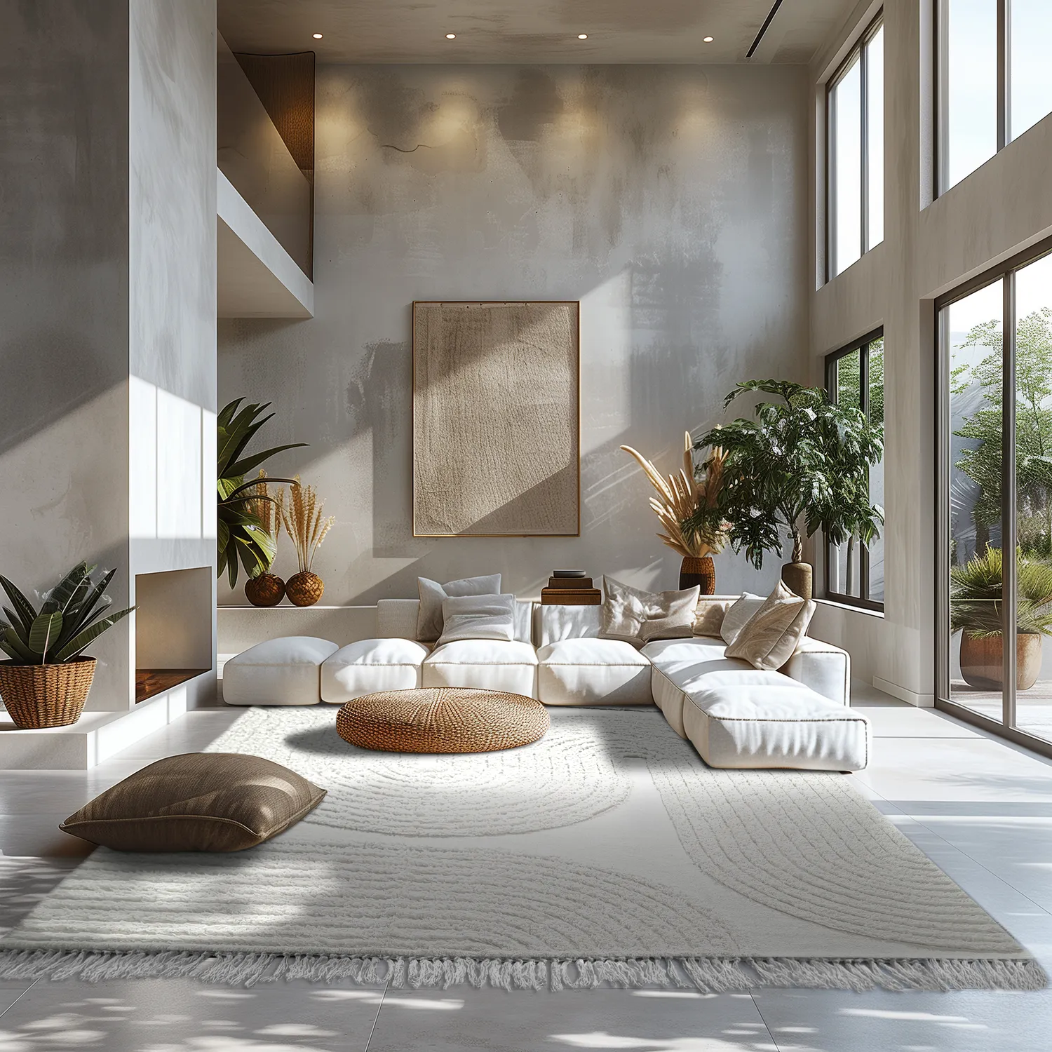 Tapetes felpudos - Jovie Natural Cotton Shaggy (offwhite)