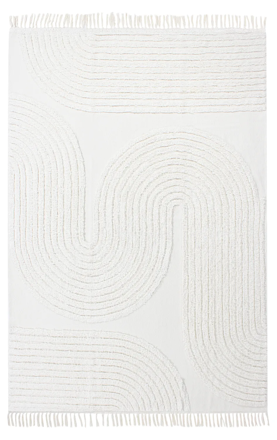 Tapetes felpudos - Jovie Natural Cotton Shaggy (offwhite)