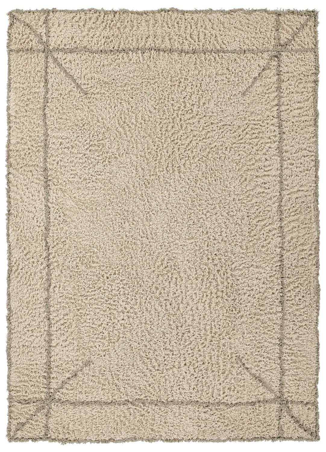 Tapetes felpudos - Kairi Natural Cotton Shaggy (bege/taupe)