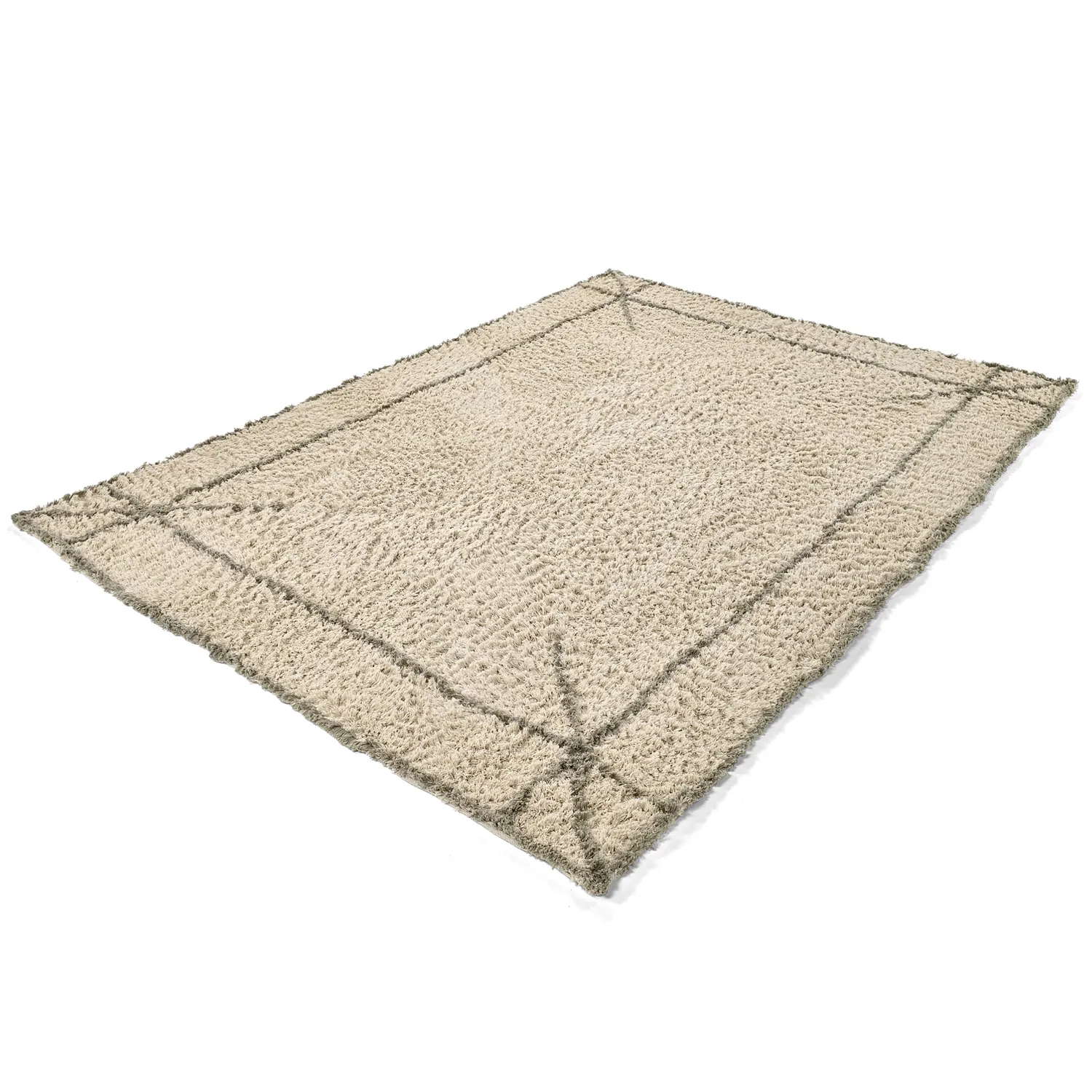 Tapetes felpudos - Kairi Natural Cotton Shaggy (bege/taupe)