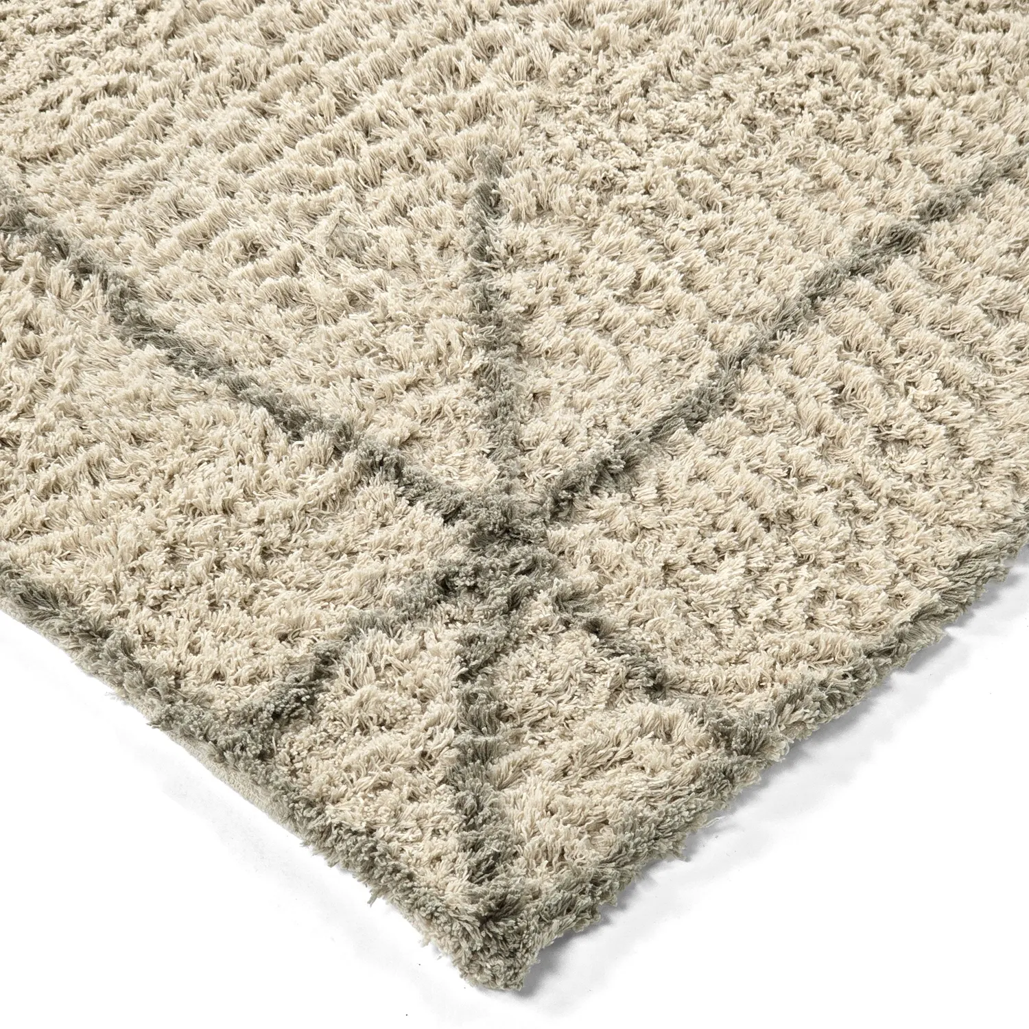 Tapetes felpudos - Kairi Natural Cotton Shaggy (bege/taupe)