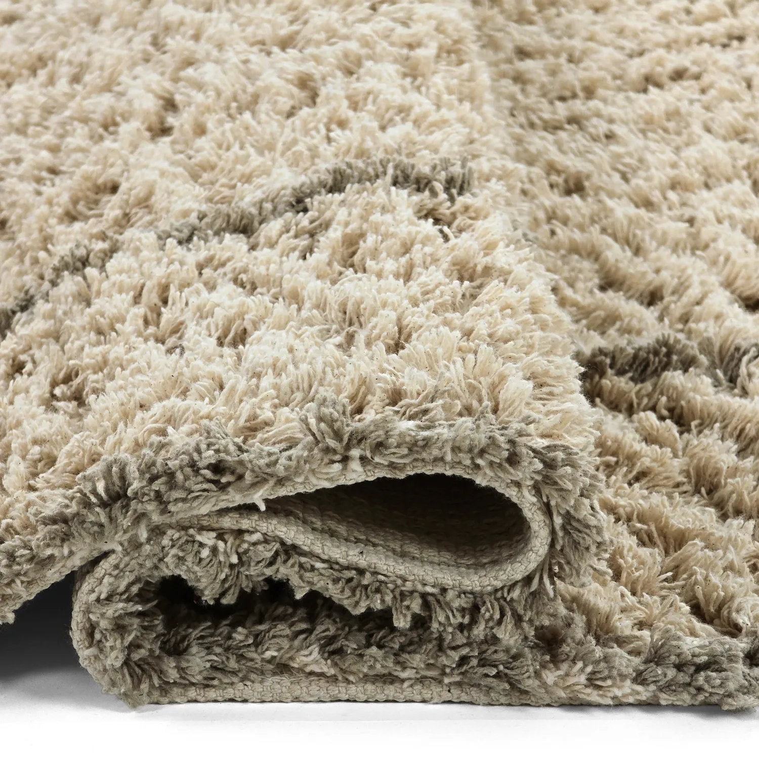 Tapetes felpudos - Kairi Natural Cotton Shaggy (bege/taupe)