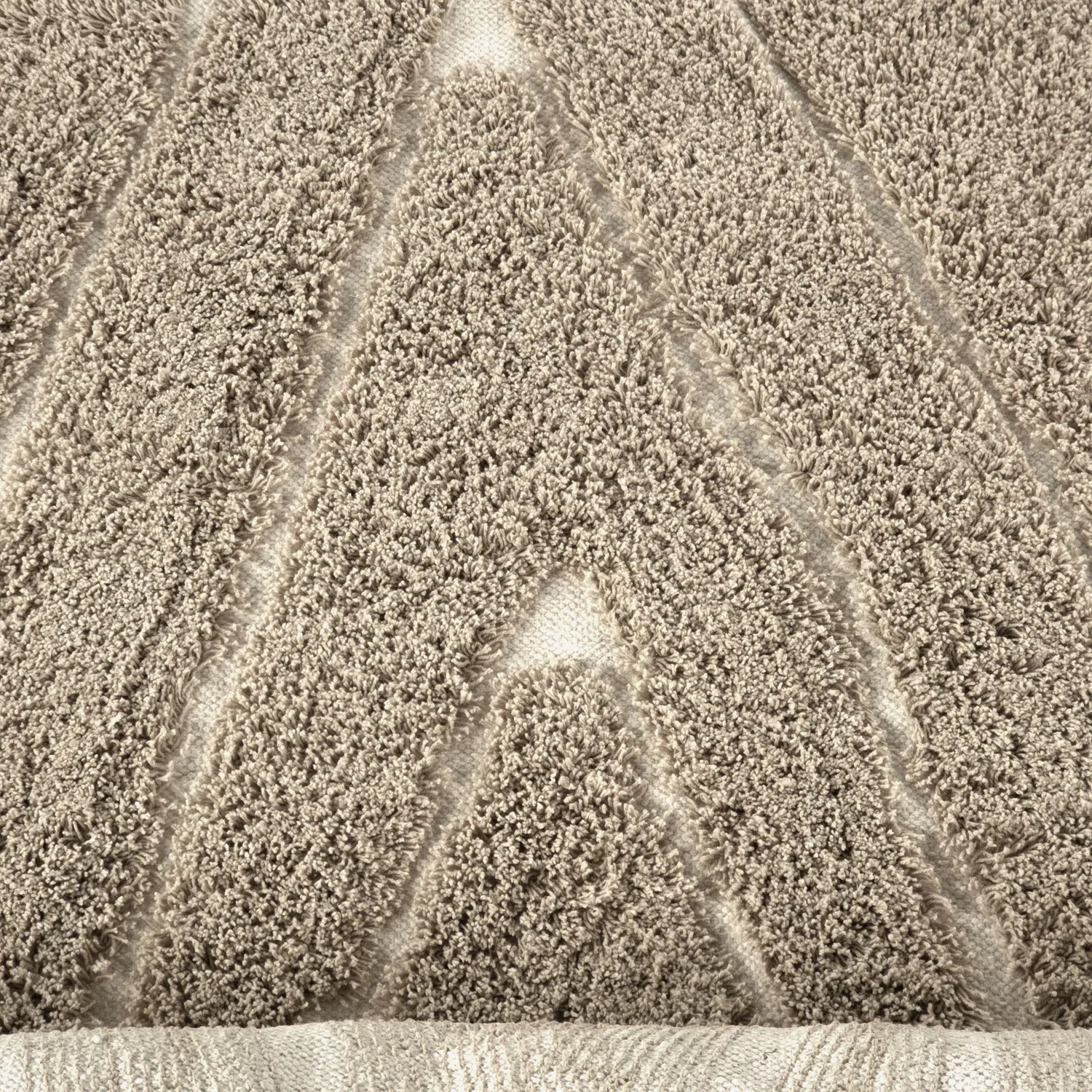 Tapetes felpudos - Kindon Natural Cotton Shaggy (bež/bela)