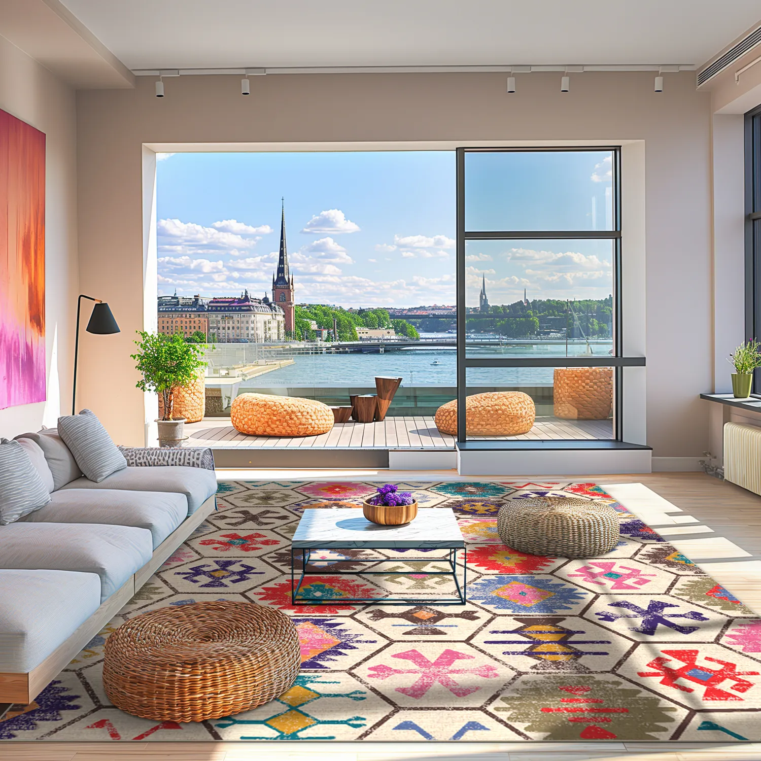 Tapete Wilton - Kulu (multicolorido)