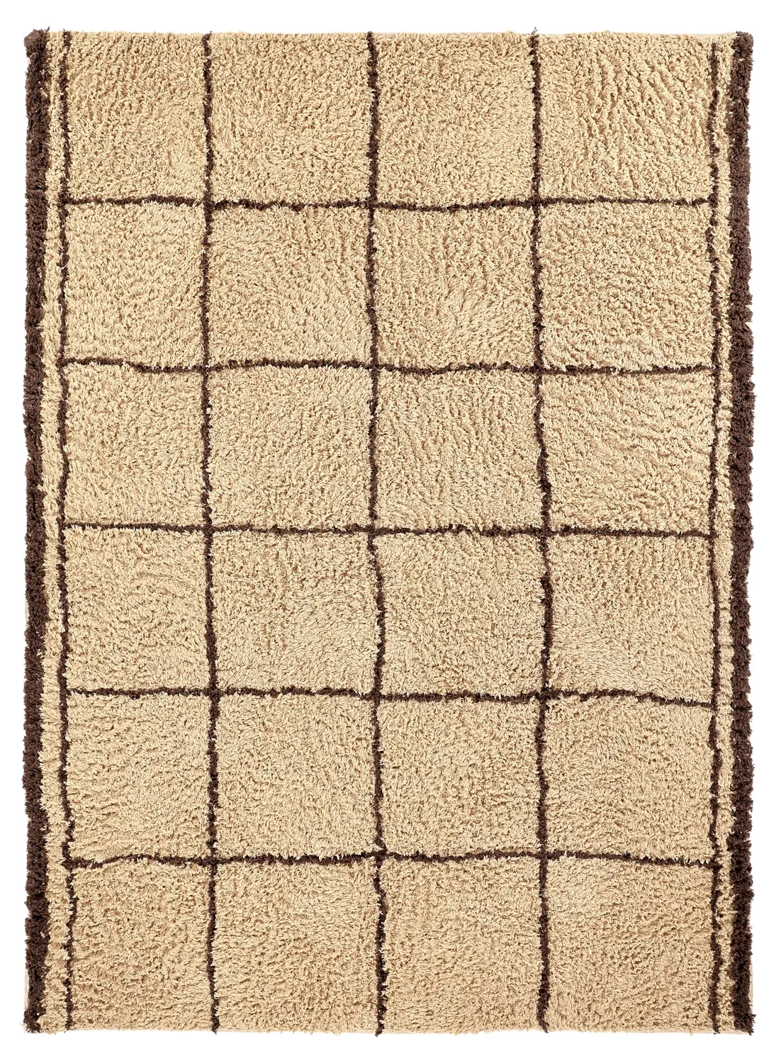Tapetes felpudos - Lana Natural Cotton Shaggy (bege/marrom)