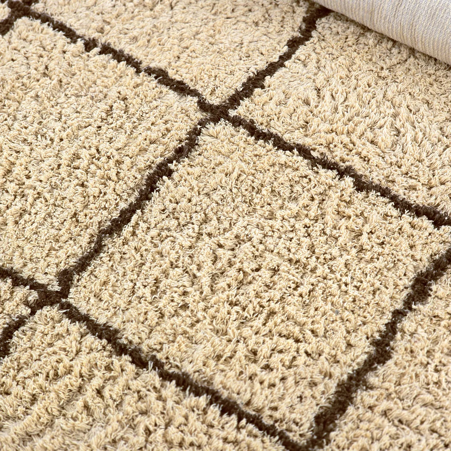 Tapetes felpudos - Lana Natural Cotton Shaggy (bege/marrom)