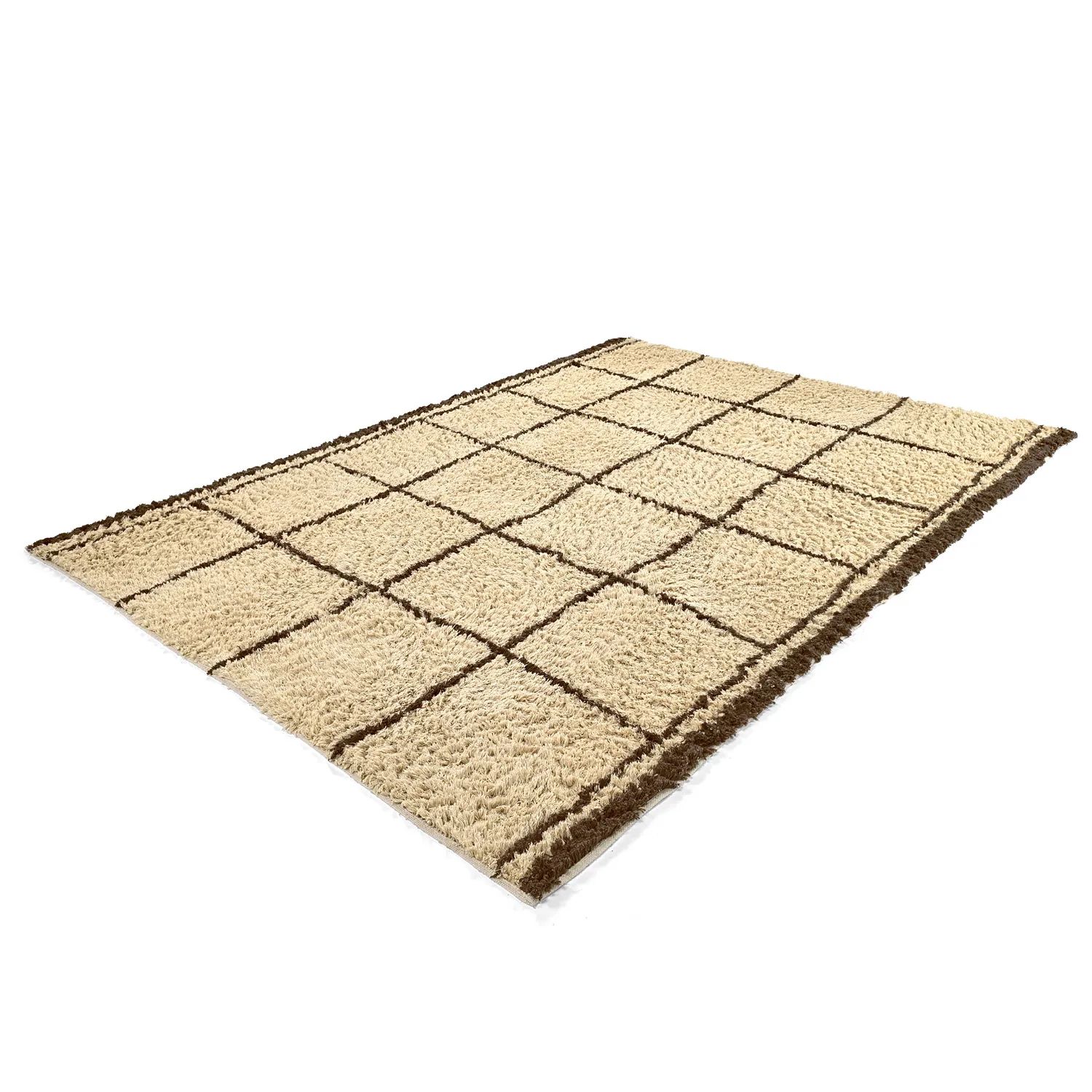 Tapetes felpudos - Lana Natural Cotton Shaggy (bege/marrom)