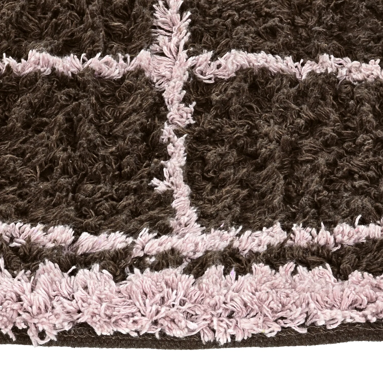 Tapete redondo - Lana Natural Cotton Shaggy (marrom)