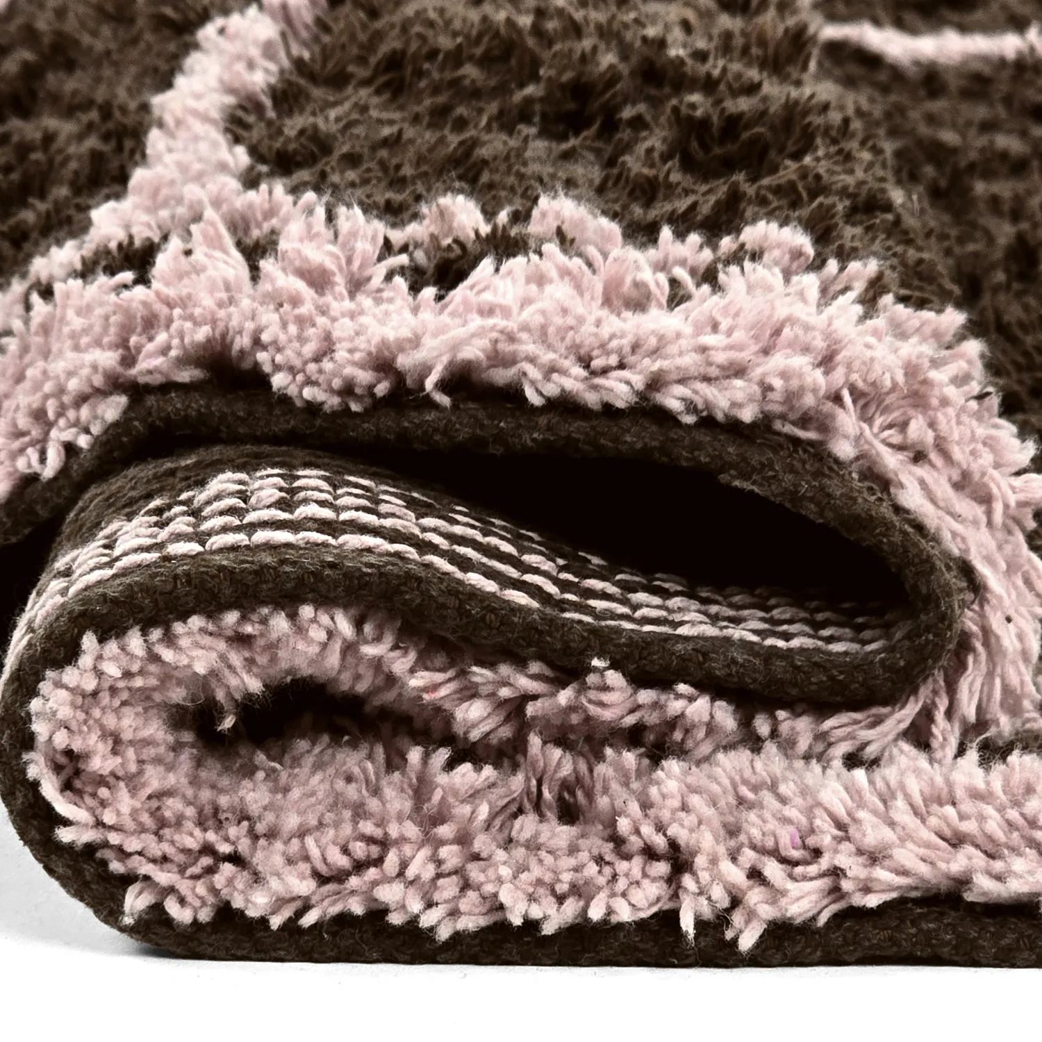 Tapete redondo - Lana Natural Cotton Shaggy (marrom)