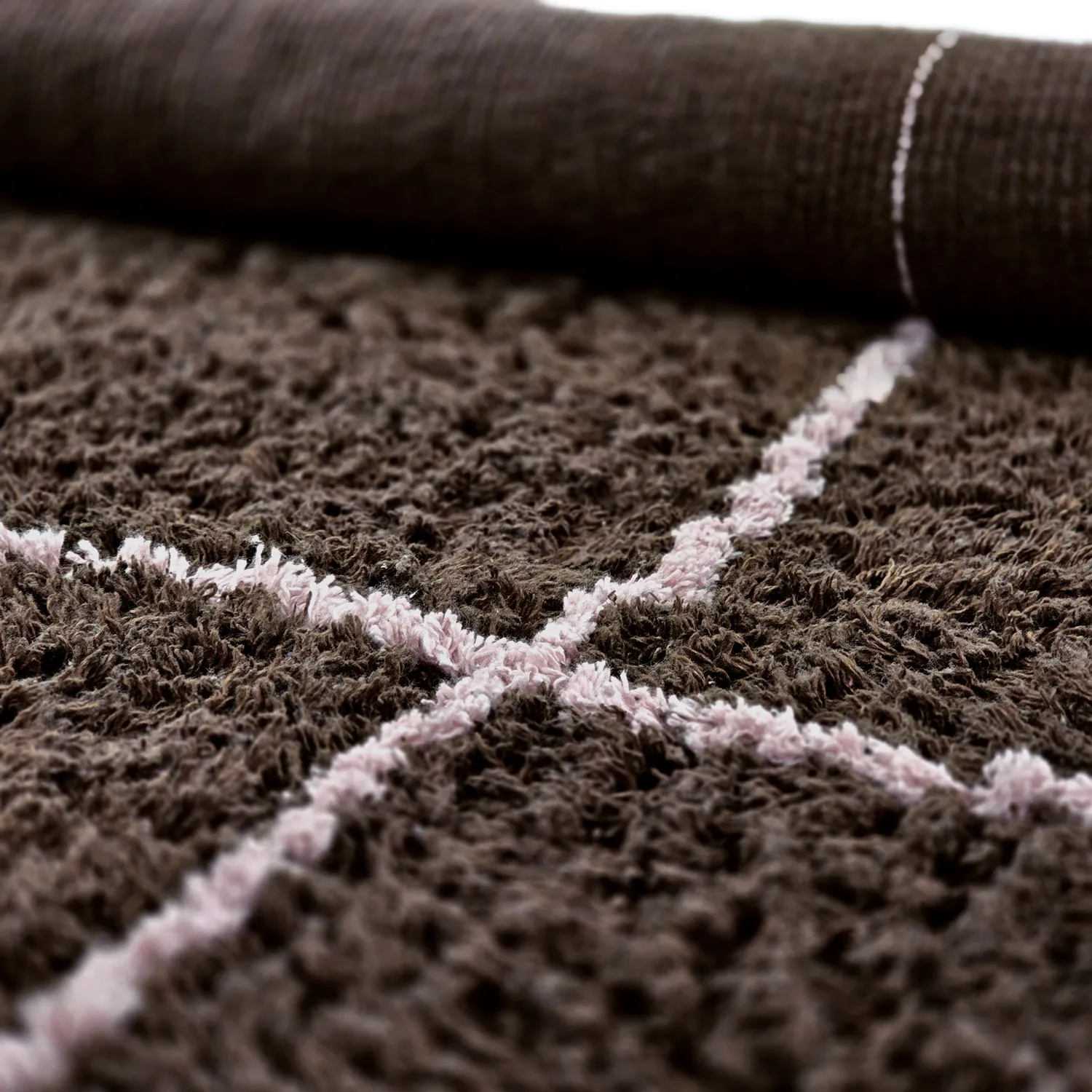 Tapete redondo - Lana Natural Cotton Shaggy (marrom)